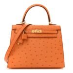 Ostrich Kelly Sellier 25 Abricot
