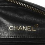 Lambskin Quilted Tassel Camera Case Black - Image 6