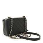 Lambskin Quilted Coco Click Bag Black - Image 3