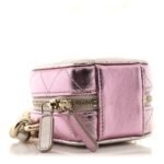 Gradient Metallic Lambskin Quilted Like A Wallet Clutch With Chain Gold Pink - Image 9