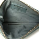 Patent Quilted Small Cosmetic Case Light Blue - Image 5
