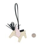 Milo Lambskin Grigri Rodeo Pegase Horse Bag Charm PM Craie Mauve Pale Vert Cypress - Image 2
