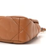 Lambskin Quilted Medium Chanel 19 Flap Brown - Image 10