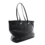 Grained Calfskin Shopping Fever Tote Black - Image 4