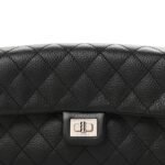 Grained Calfskin Quilted 2.55 Reissue Flap Belt Bag Clutch Black - Image 9