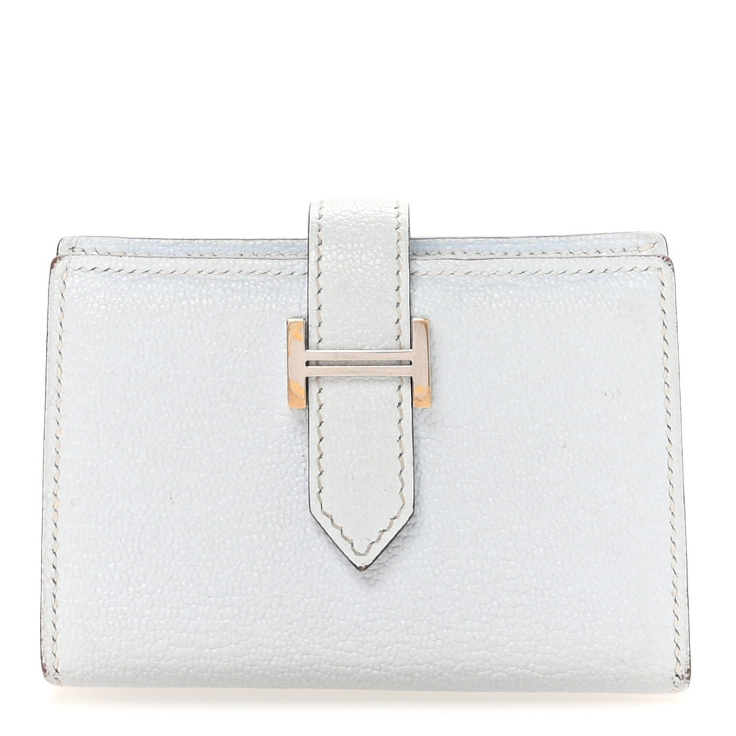5d46b4b156855b16c6d53189d6c03942.jpg Chevre Mysore Mini Bearn Wallet Bleu Brume - Image 1