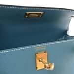 Epsom Mini Kelly Sellier 20 New Blue Jean - Image 6