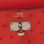 Ostrich Kelly Longue Wallet Rouge Vif - Image 6