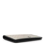 Metallic Calfskin Diamond Embossed Yen Wallet Grey - Image 4