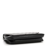 Lambskin Quilted Large Natural CC Flap Black - Image 4