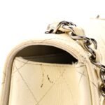 Distressed Patent Jumbo Single Flap White - Image 13