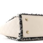 Tweed Calfskin Tweedy Shopping Tote Beige - Image 9
