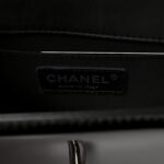 Patent Calfskin Quilted Small Boy Flap Black - Image 6