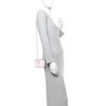 Lambskin Quilted Mini Vanity Case With Pearl Chain Light Pink - Image 2