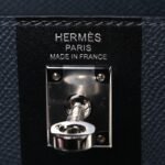 Epsom Tadelakt Chevre Mysore Casaque Etoilee Kelly Sellier 25 Ardoise Black Vert Peppermint - Image 6