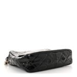 Patent Quilted Tassel Camera Case Black - Image 4