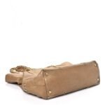 Metallic Calfskin Luxe Ligne Tote Gold - Image 4