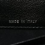 Metallic Calfskin Diamond Embossed Yen Wallet Grey - Image 7