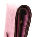 Ostrich Bearn Compact Wallet Fuchsia - Image 5