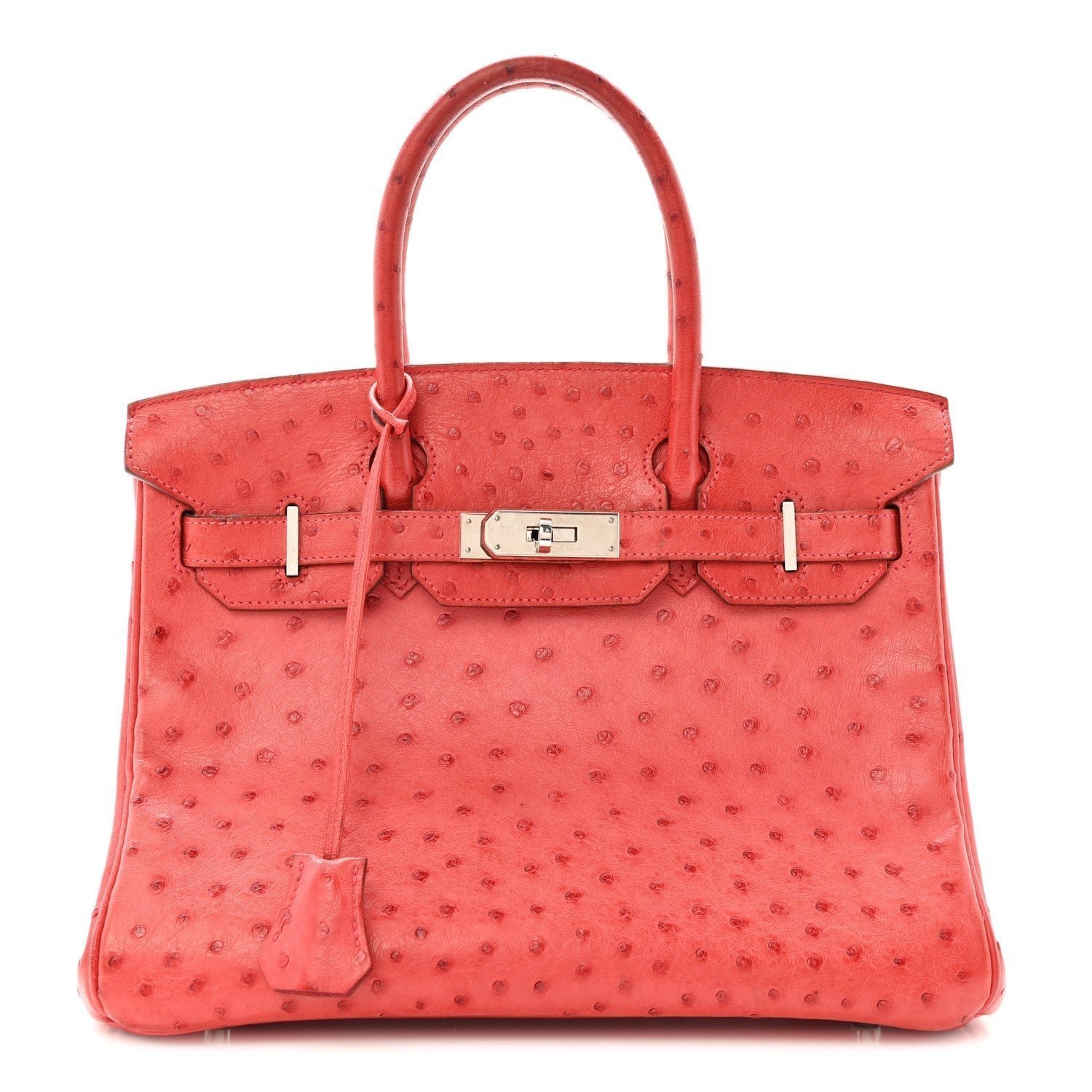 71ecd5249ee4f20ceed9ae638847574e.jpg Ostrich Birkin 30 Rouge Vif - Image 1