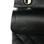 Lambskin Quilted Small Double Flap Black - Image 10