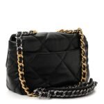 Lambskin Quilted Medium Chanel 19 Flap Black - Image 3