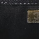 Denim Quilted Mini Chanel 25 Handbag Black - Image 7