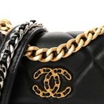 Lambskin Quilted Chanel 19 Clutch With Chain Black - Image 9
