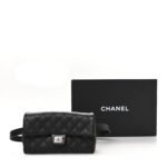 Grained Calfskin Quilted 2.55 Reissue Flap Belt Bag Clutch Black - Image 12