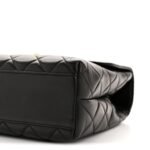 Lambskin Quilted Medium Kelly Flap Bag Black - Image 11