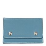 Epsom Hermesnap Card Holder Bleu Jean