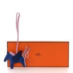 Milo Lambskin Grigri Rodeo Pegase Horse Bag Charm PM PM Bleu France Mauve Sylvestre Bleu Saphir - Image 5