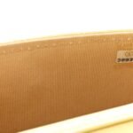 Lambskin Quilted Pearl Crush Clutch With Chain Yellow - Image 8