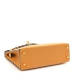 Chevre Mysore Mini Kelly Sellier 20 Jaune D'or - Image 4