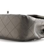 Metallic Lambskin Quilted Mini Rectangular Flap Ruthenium - Image 10