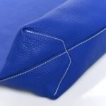 Taurillon Clemence Double Sens 36 Reversible Tote Graphite Bleu Electrique - Image 11