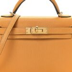 Chevre Mysore Mini Kelly Sellier 20 Jaune D'or - Image 8