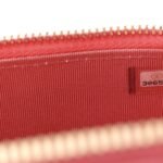 Lambskin Quilted Pearl Crush Mini Vanity Case With Chain Dark Pink - Image 7