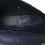 Patent Quilted Jumbo Single Flap Navy - Image 5