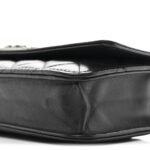 Lambskin Quilted Boy Wallet On Chain WOC Black - Image 11
