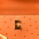 Ostrich Kelly Sellier 25 Abricot - Image 6