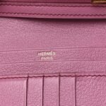 Ostrich Bearn Compact Wallet Fuchsia - Image 7