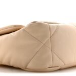 Goatskin Quilted Medium Chanel 19 Flap Beige - Image 9