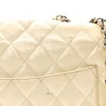 Distressed Patent Jumbo Single Flap White - Image 14