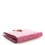 Ostrich Bearn Compact Wallet Fuchsia - Image 4