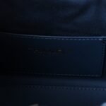 Washed Denim Quilted Mini Chanel 25 Handbag Blue - Image 6