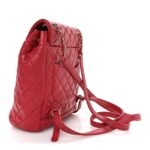 Lambskin Quilted Small Urban Spirit Backpack Dark Pink - Image 3