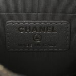 Lambskin Quilted Chanel 19 Phone and Card Holder Silver - Image 6