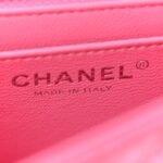 Lambskin Quilted Mini Square Flap Pink - Image 6