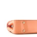 Patent Calfskin Scallop Quilted Single Flap Pink - Image 10